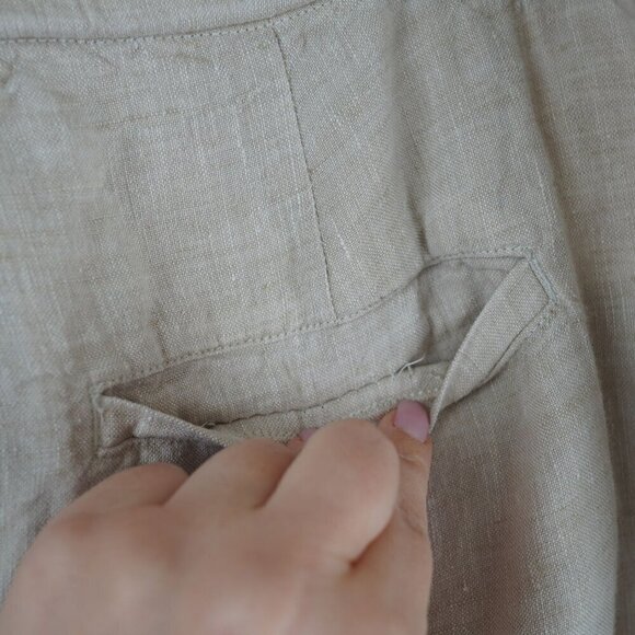 EUC Chico's Straight-Leg Linen Pants Size 2.5R - Picture 13 of 14